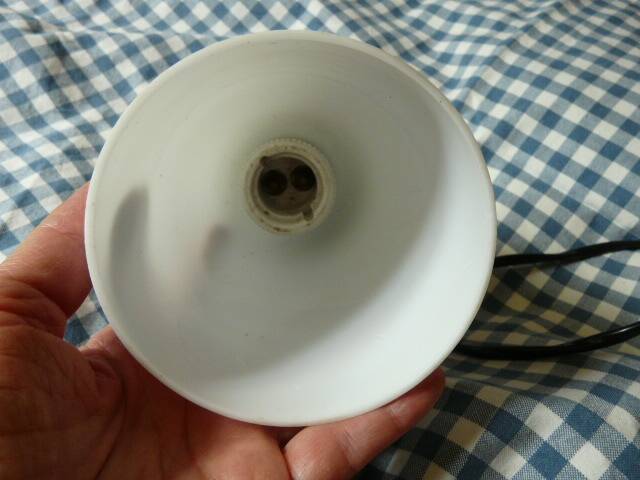 Art Deco style opaline porcelain wall lamp