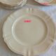 Old Sarreguemines Ivory Carved Service