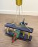 Vintage lighting chandelier BOUDET wooden airplane