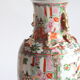 Vase médaillon de rose de Canton chinois, 19ème siècle