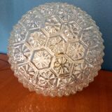 Round ceiling carved glass