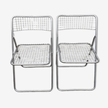 2 chaises pliantes Ted net de Niels Gammelgaard