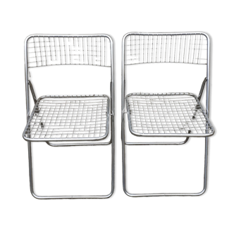 2 chaises pliantes Ted net de Niels Gammelgaard