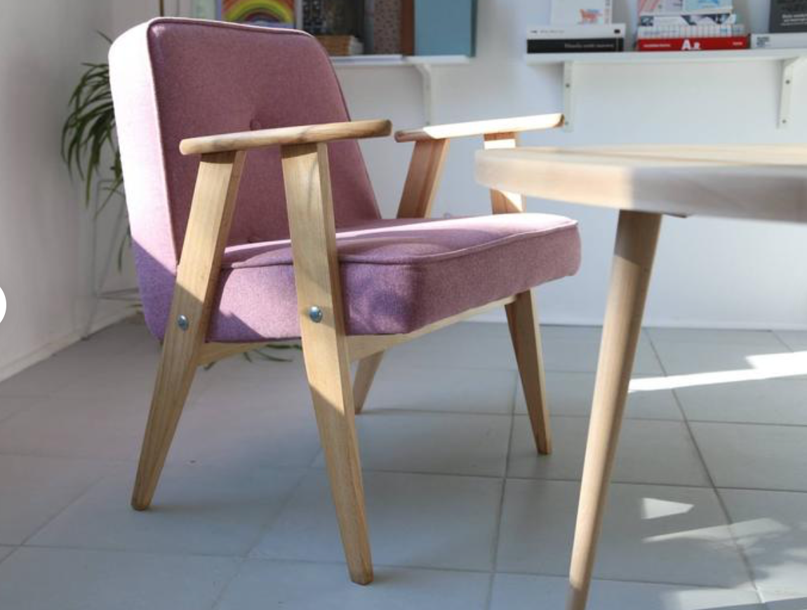Original polish mid-century 366 chair designed in 1962 by Józef Chierowski. PERSONALIZATION