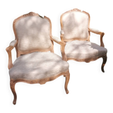 Pair of LXV armchairs with queen backs