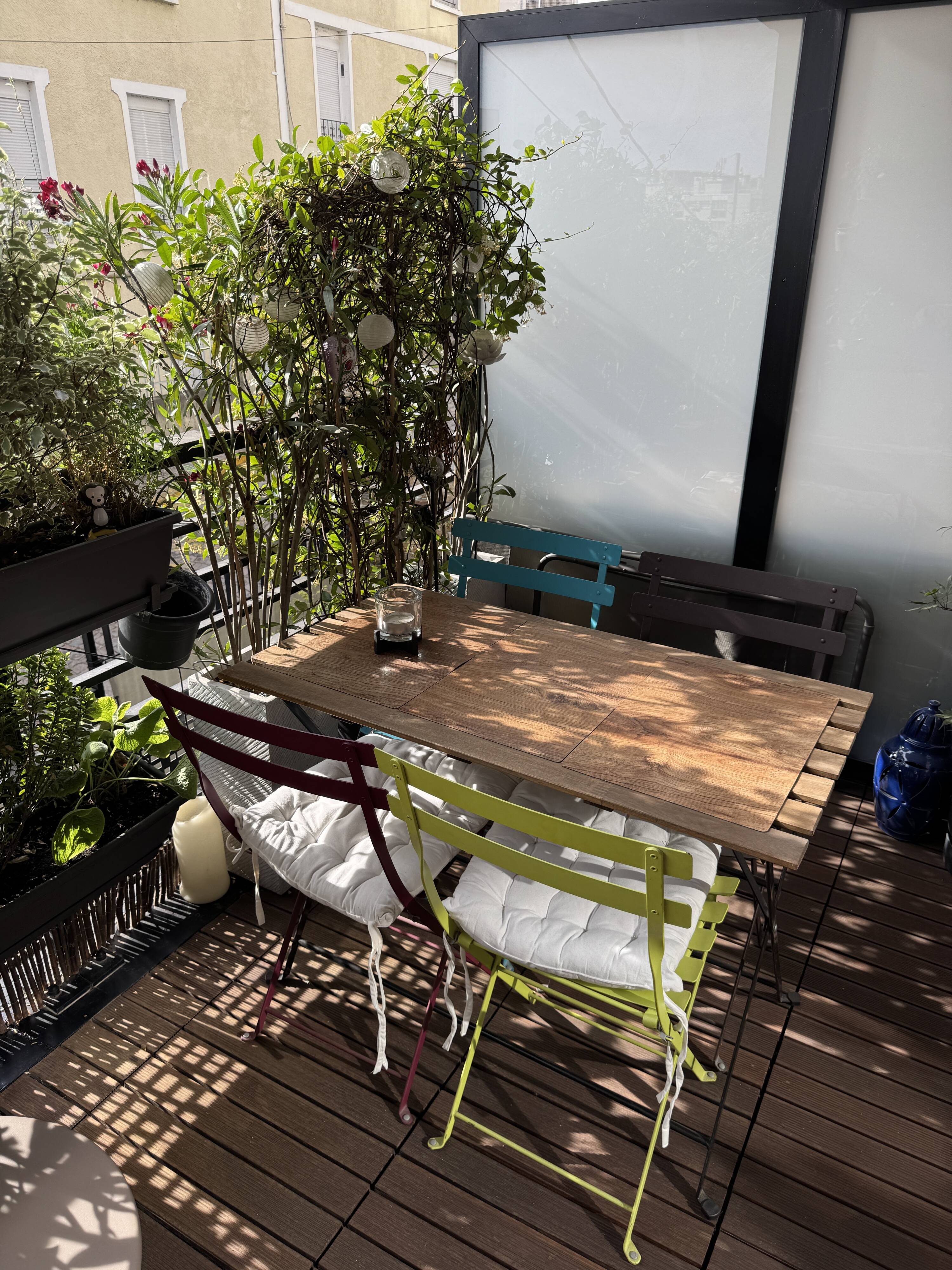 Fermob garden furniture and IKEA table.