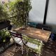Fermob garden furniture and IKEA table.