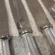 12 silver-plated metal table knives by Christofle Albatros, 24.7 cm.