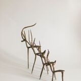 Ensemble antilopes gazelles laiton