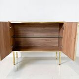 Contemporary Bamboo and Brass Chest, Italy