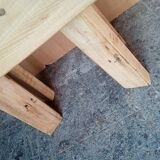small bench or large solid wood stool