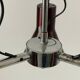 A Space Bordeaux ceiling light with 3 arms, 1970s, Germany