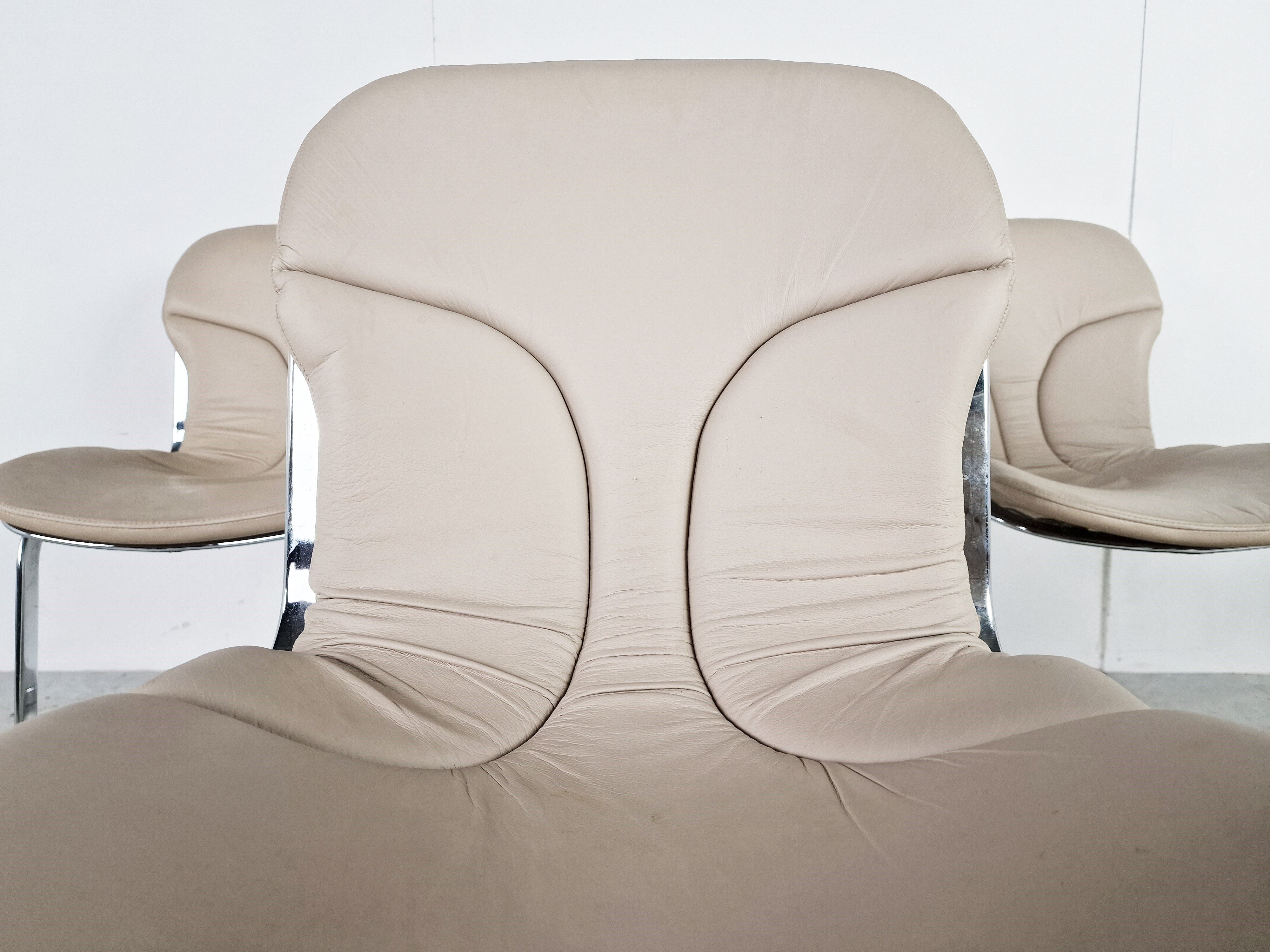 Vintage dining chairs for cidue, 1970