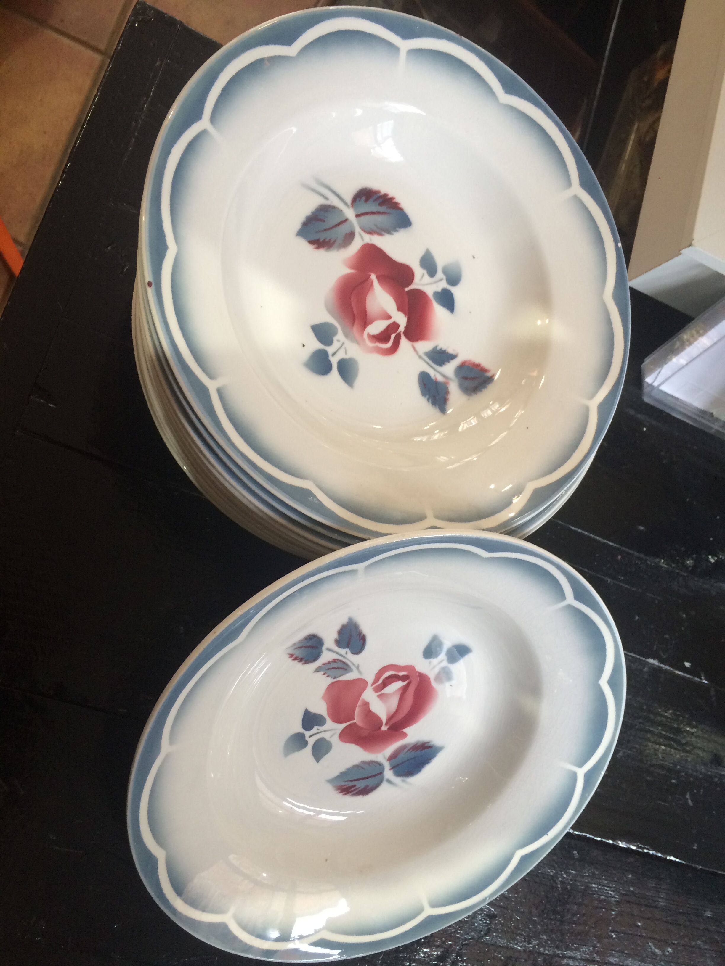Assiettes creuses vintages