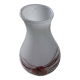 Vase boule en Opaline blanche pop art de Florence