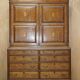 Antique Sheraton wardrobe from around 1800 with drawers - George III
