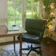 Fauteui de Bureau en cuir Ajustable Année 90