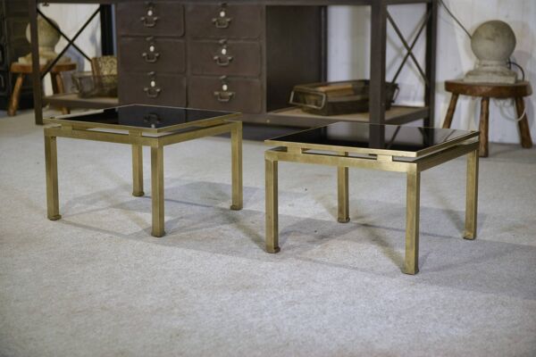 Paire de tables basses Guy Lefevre 1960’s