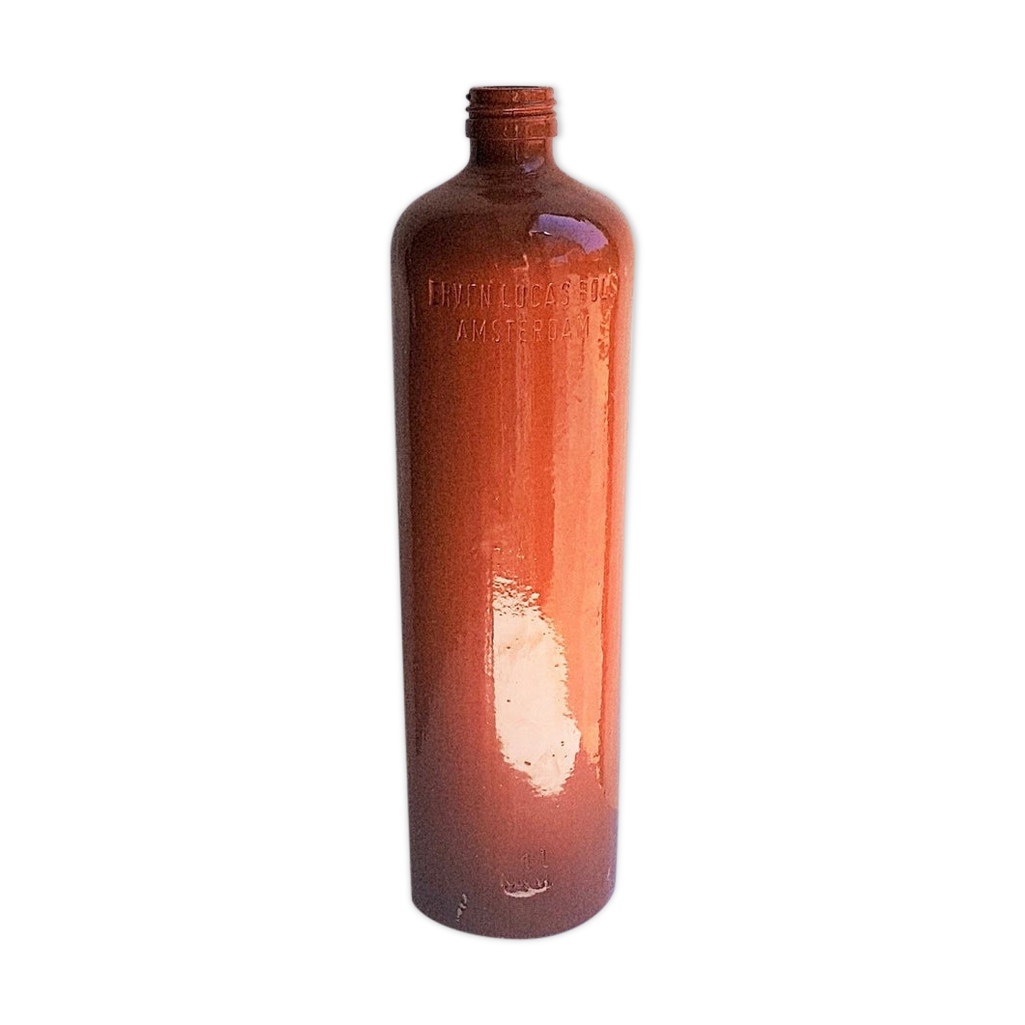 Enamelled sandstone bottle