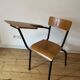 Vintage school chair with desk