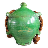Green glazed terracotta oil jar
