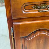 Buffet anglais 2 portes 2 tiroirs bois massif merisier satin