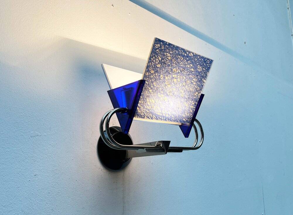 Postmodern Italian model applied Murana by Perry A. King and S. Miranda for Arteluce, 1980s.