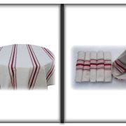 Sokoa Basque tablecloth 2 m 50 with 6 Sokoa Basque napkins