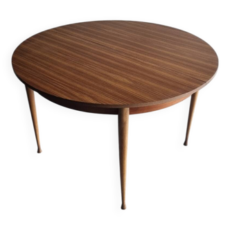 Table ronde extensible vintage