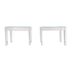 Vintage square small lucite side tables 1970s france