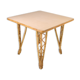 Rattan dining table year 60