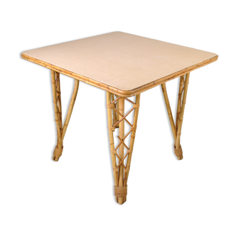 Rattan dining table year 60