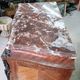 Small antique rosewood secretary with marble top ref je