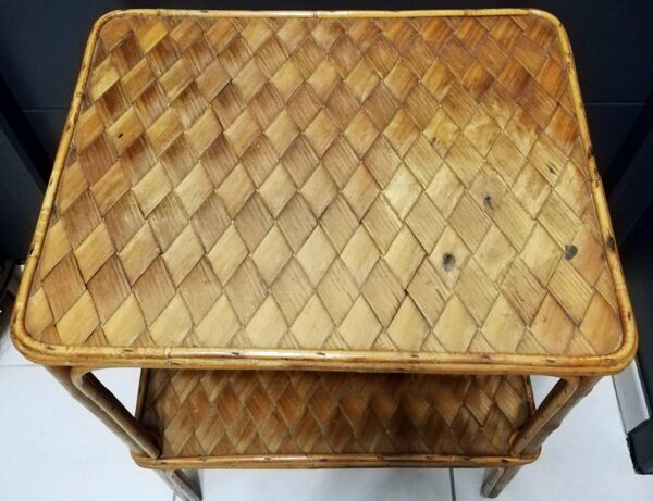 Table basse bambou et bois