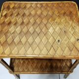Bamboo and wood coffee table