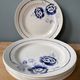 Set of 6 vintage plates in St Amand earthenware, made in France