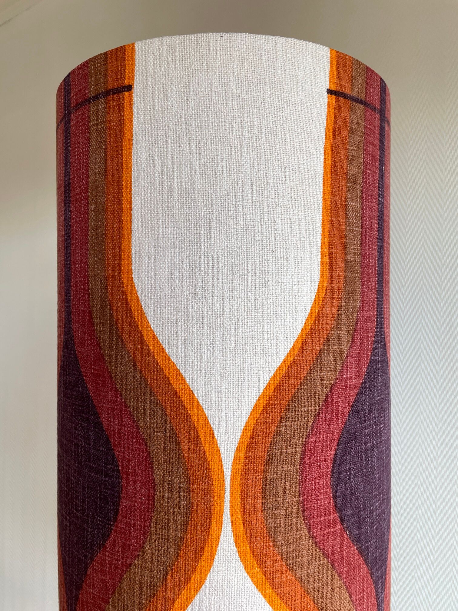 Lampshade Metropolis fabric 70s