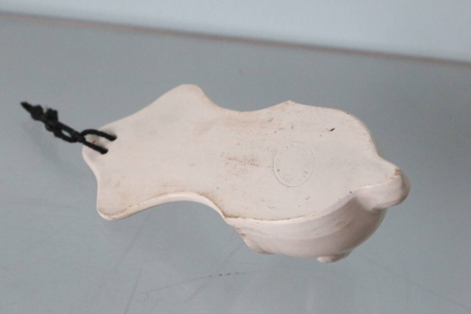 19th century earthenware stoup, Mouzin Frères, Onnaing