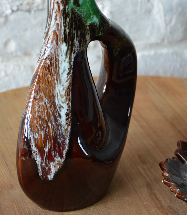 Pitcher ceramic - pottery hand painted