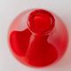 Vintage red Murano glass vase - Italy 1970s
