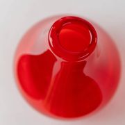 Vintage red Murano glass vase - Italy 1970s