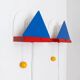 Set de lampes murales Stoja multicolores de style Memphis en métal peint par IKEA x Sottsass, années 1980.