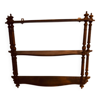 Wooden wall shelf