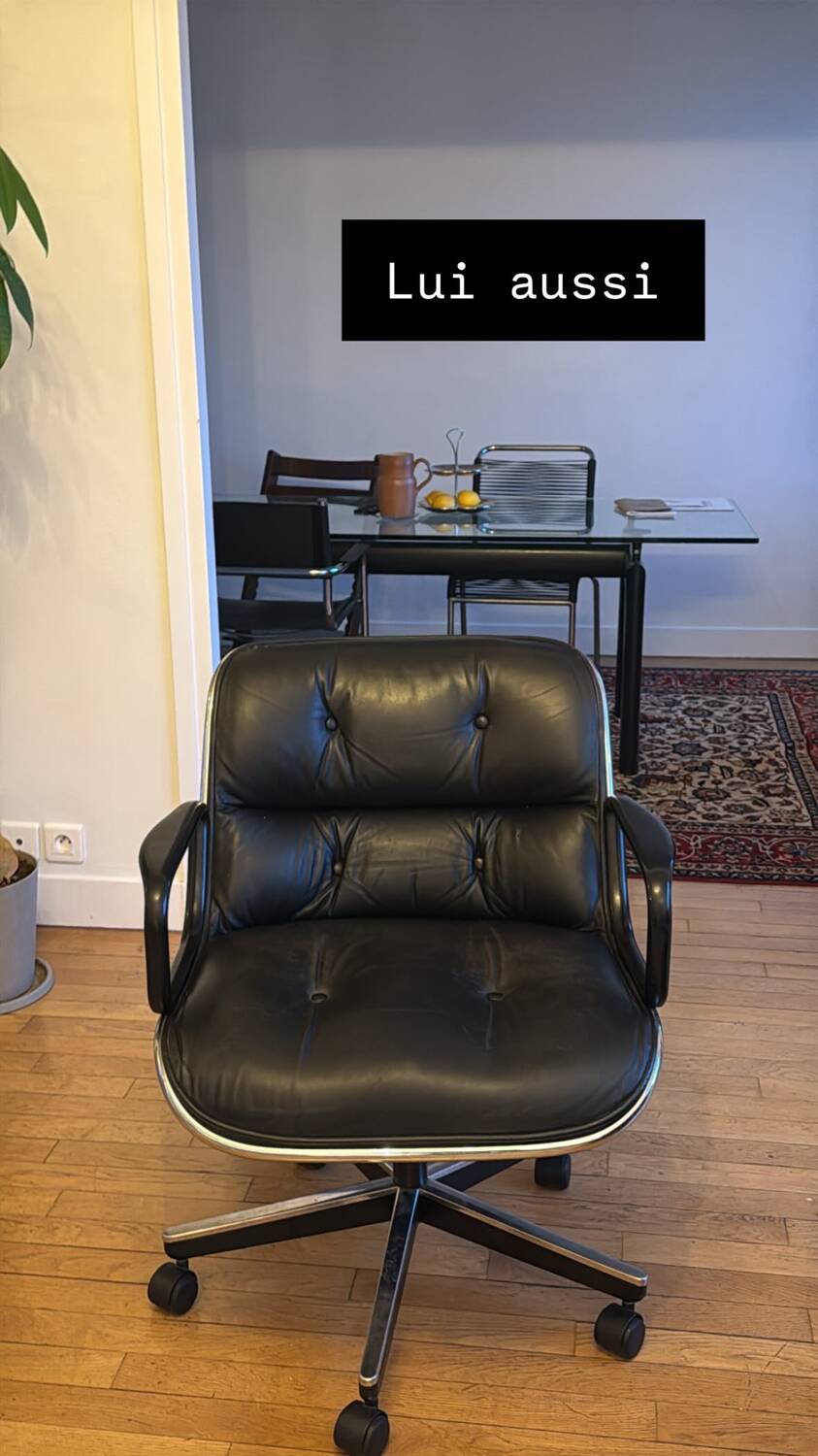 Charles Pollock office chair, Knoll edition