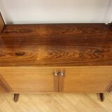 Scandinavian "triple" bookcase in rosewood, Sweden, 1960