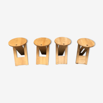 Set of 4 suzy folding stools by Adrian Reed