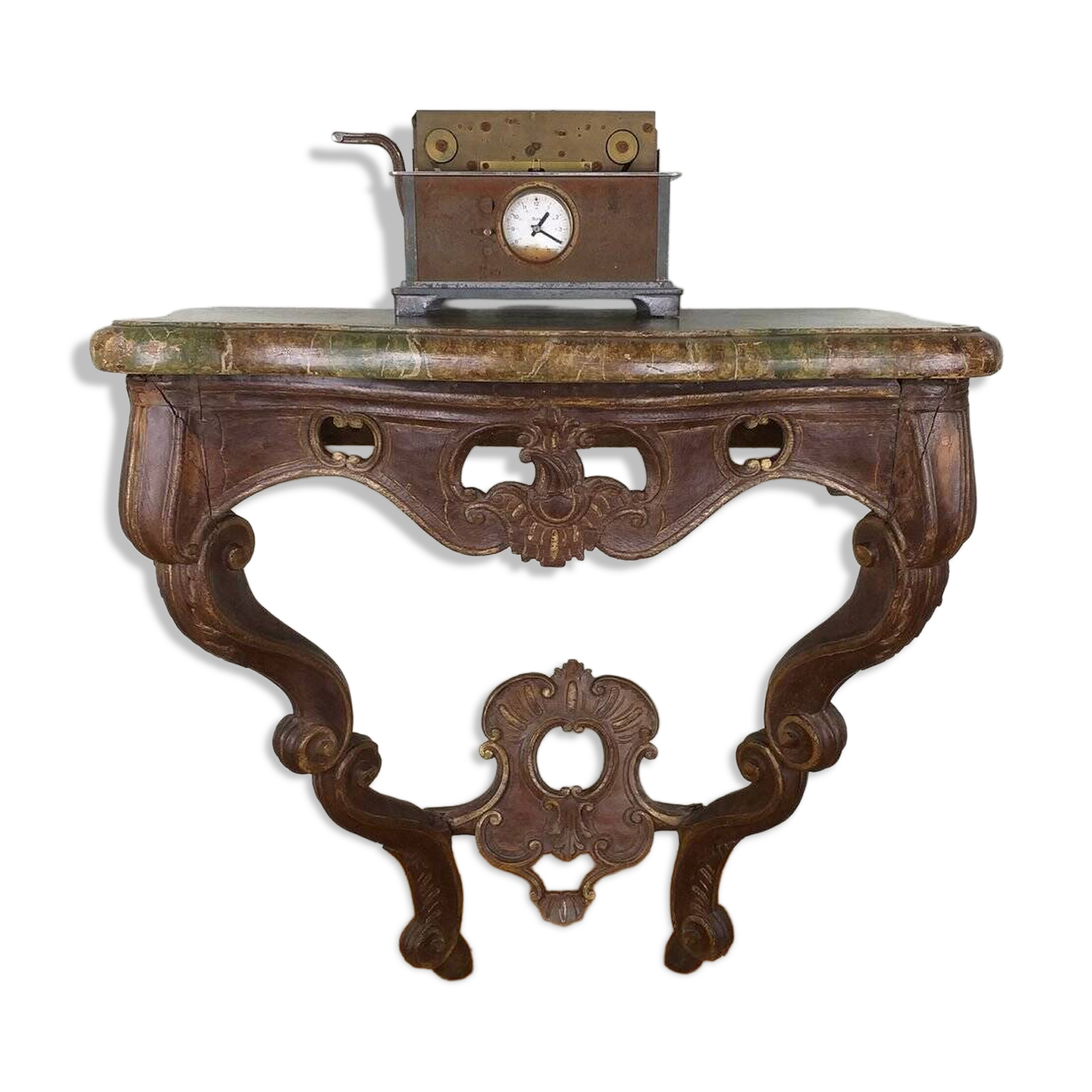Antique German church console table, 19th century