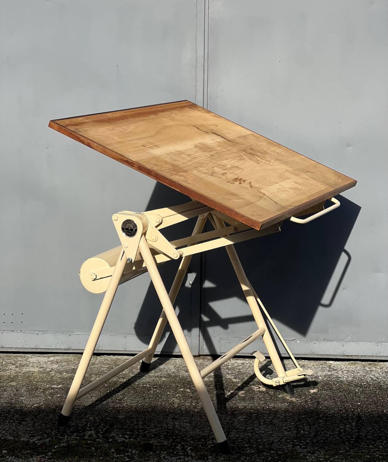 Table à dessin industrielle vintage Heliolithe