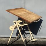 Table à dessin industrielle vintage Heliolithe