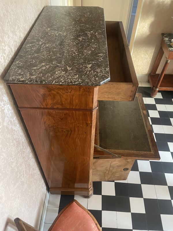 Secrétaire Noyer ancien Mi XIX